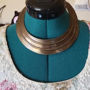 Gold Color Statement Collar Necklace